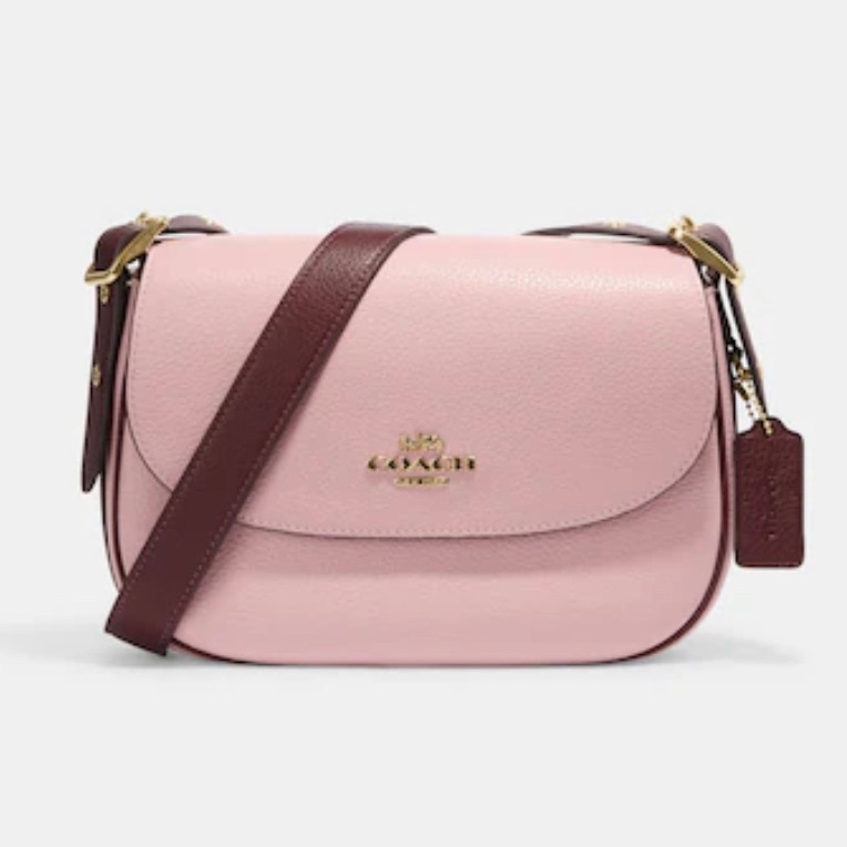 Coach Crossbody Bag Powder Pink Wine Multi New With Tags. #2